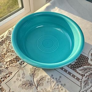 Fiestaware Homer Laughlin USA Turquoise Cereal Rimmed Bowl 7" Fiesta HLC Salad